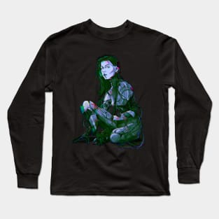 cyberpunk lady Long Sleeve T-Shirt